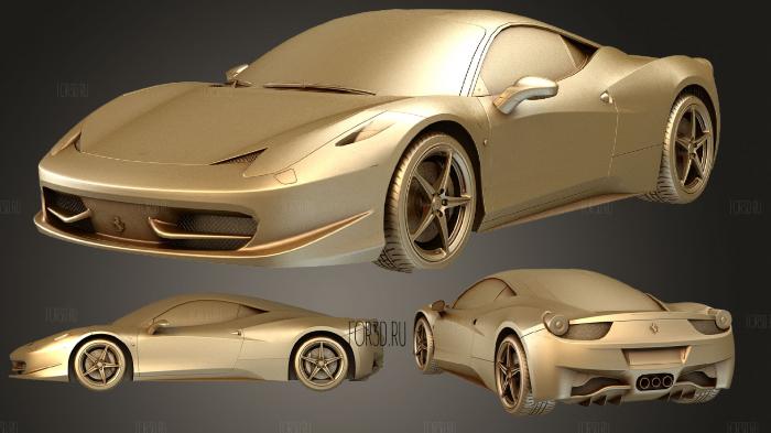 Ferrari car stl model for CNC